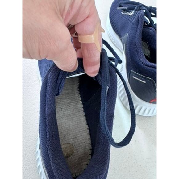 "FILA" Men's Athletic Sneakers, Navy, No Insole, Size 12, Washed, Prer-owned - Picture 9 of 12